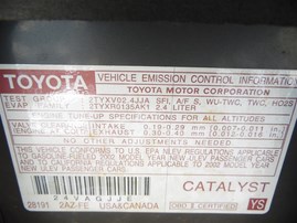 2002 Toyota Camry LE Gray 2.4L AT #Z24701